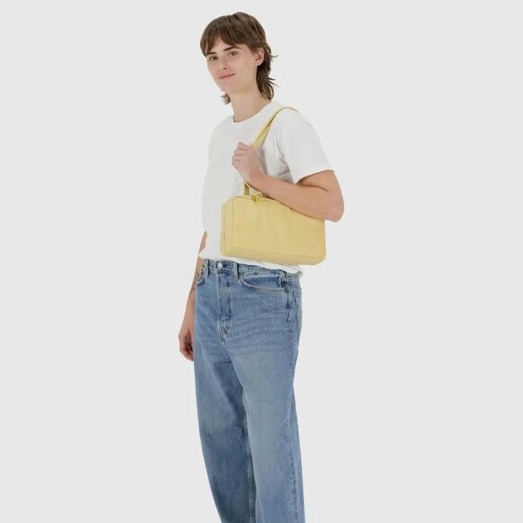 NWT Baggu Regular Nylon Bowler Bag - Butter - Picture 8 of 10